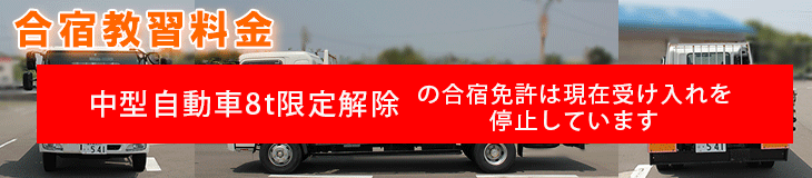 合宿中型8t限定解除